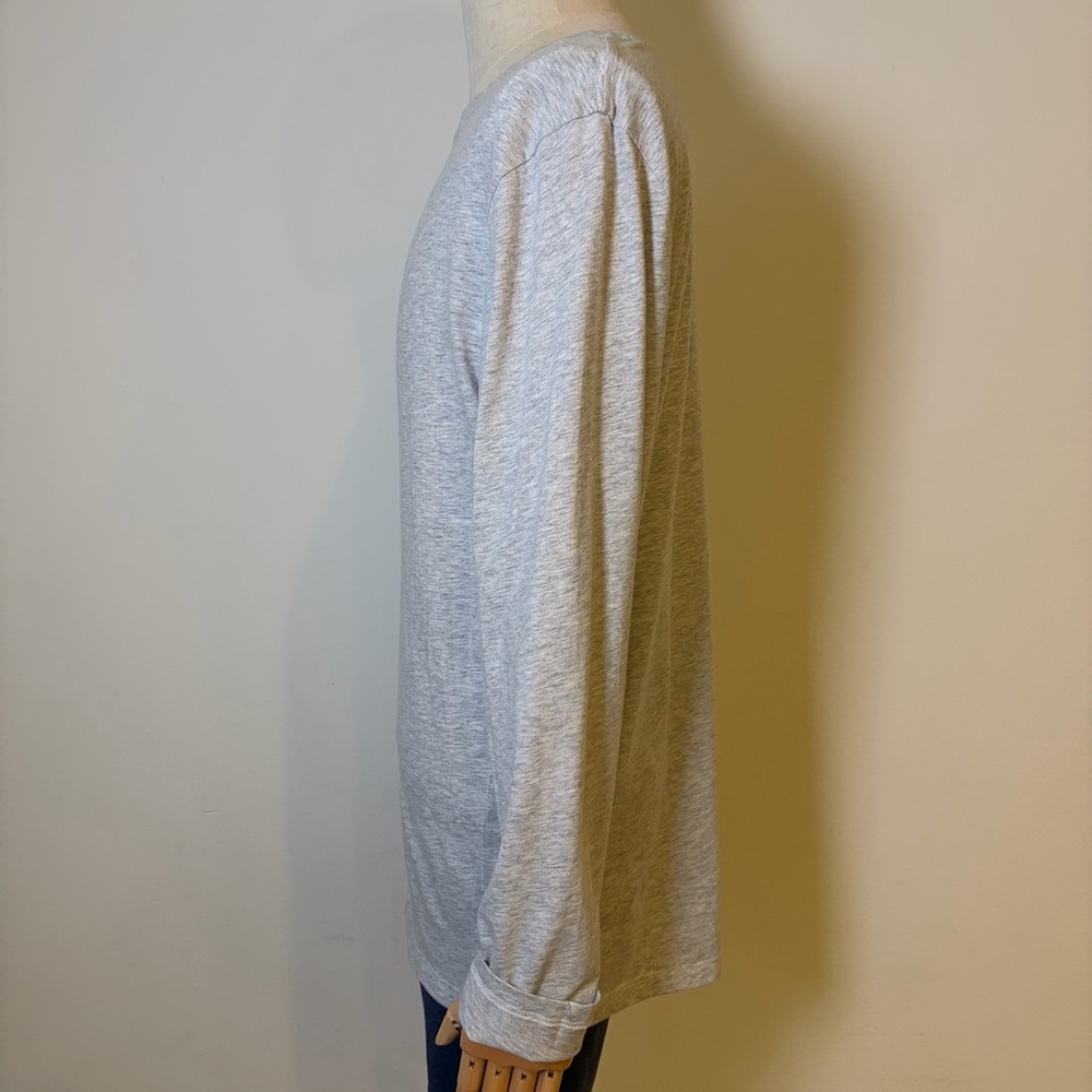 Old Navy Men's Gray Heather Long Sleeve Tee Shirt XL - Picture 5 of 8